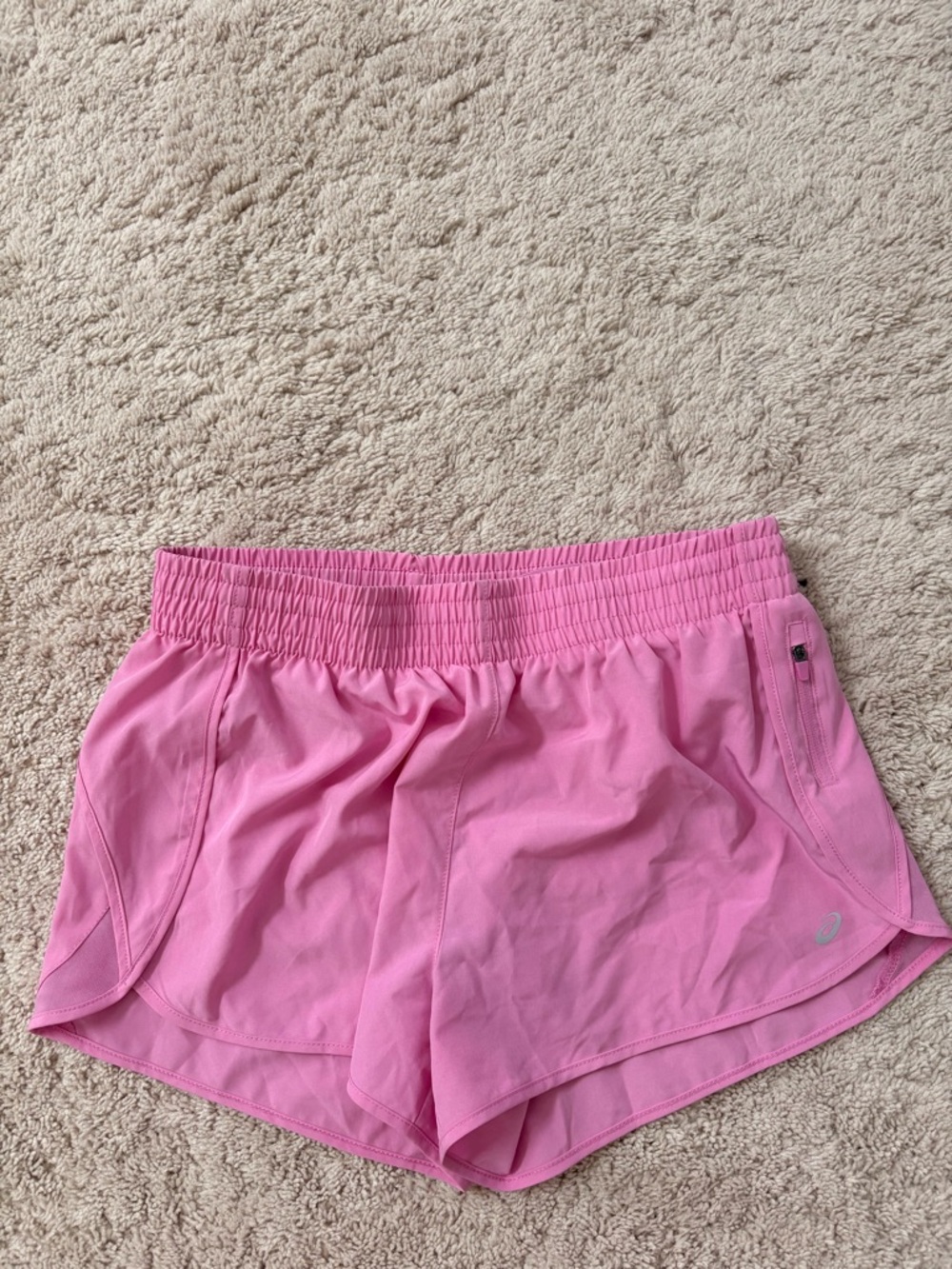 Asics Pink Athletic Running Shorts